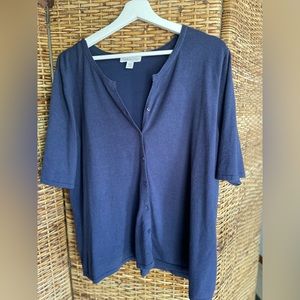 Cold water creek Navy sweater